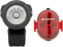 SIGMA Aura 45 Frontlicht + Nugget II Rücklicht LED Beleuchtungsset M. StVZO -Zubehör Geschaft 362363